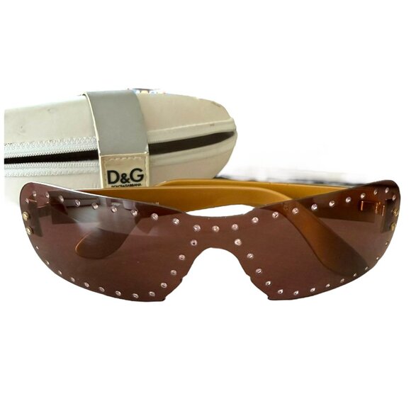Y2K Dolce & Gabbana Crystal sunglasses 2000s VTG - Picture 6 of 11